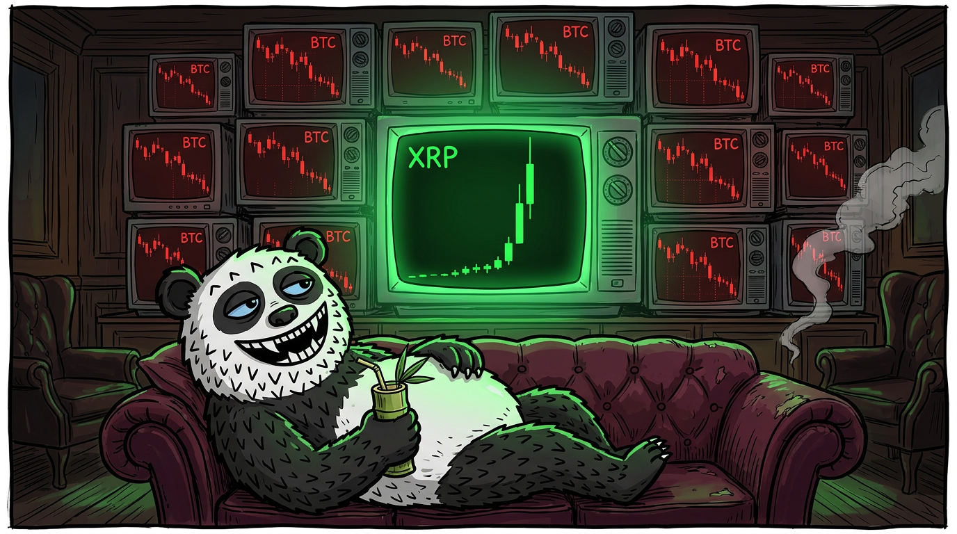 POV: WALL OF RED ONE GREEN XRP CANDLE