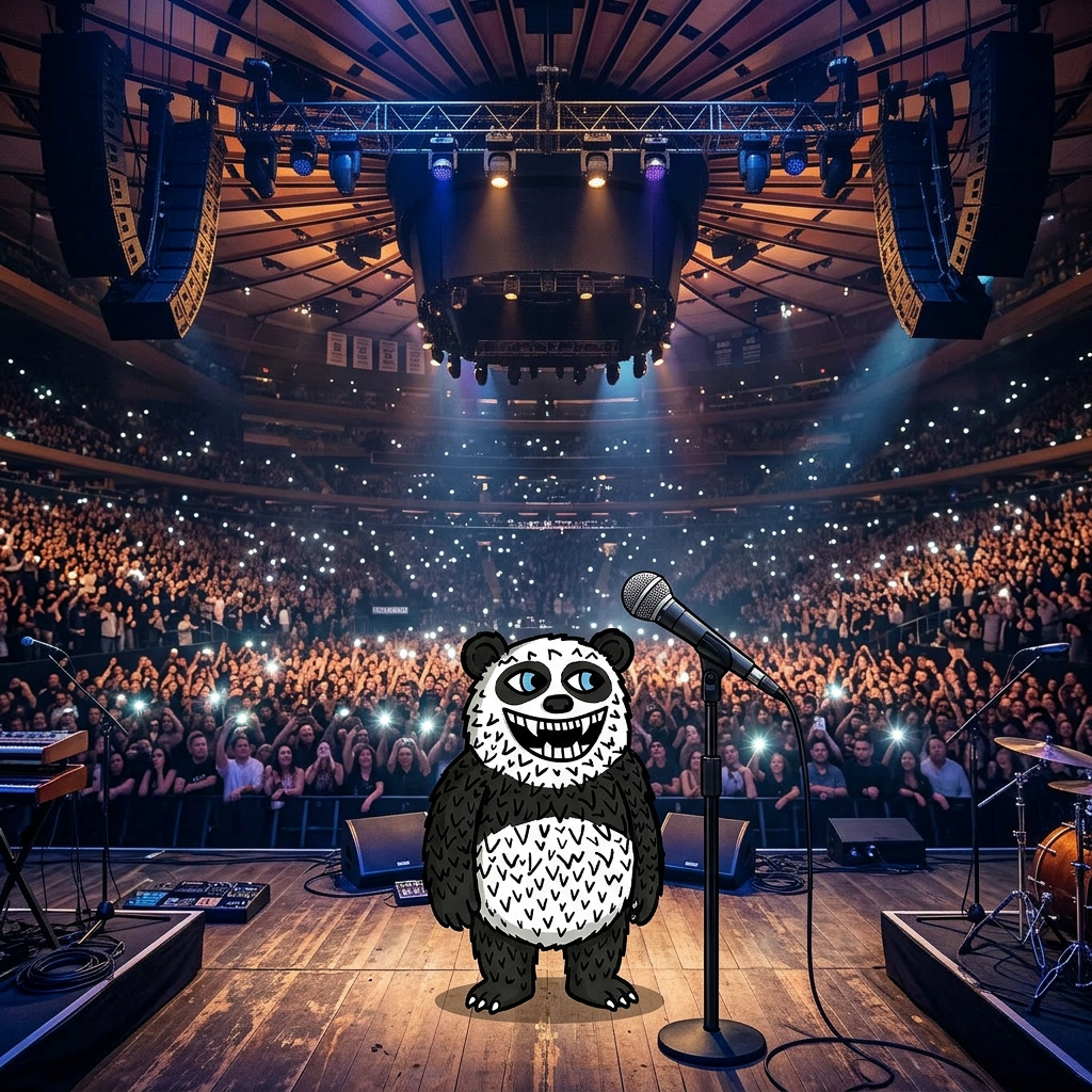 SOLD OUT MADISON SQUARE GARDEN ONE PANDA. ONE MIC. ALL XRP.