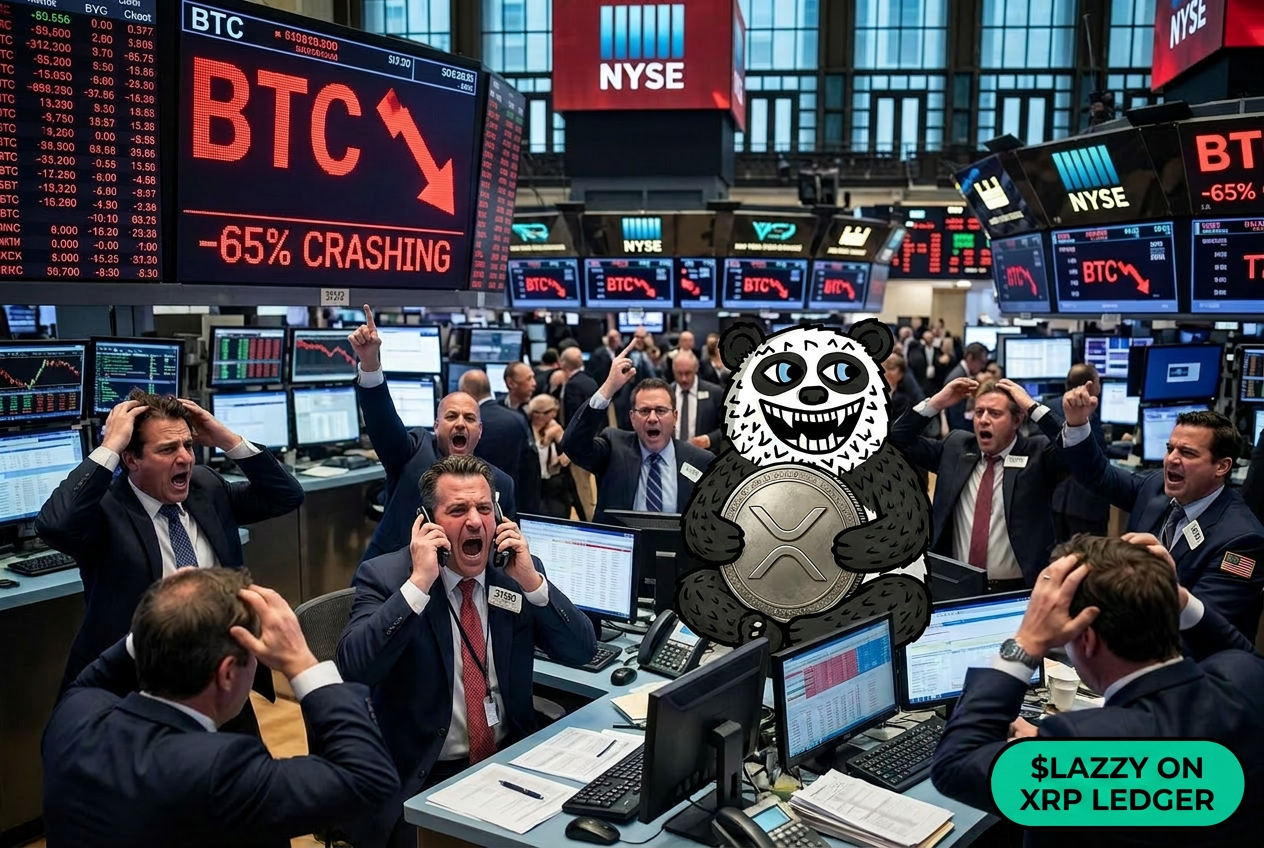 BTC -65% ON THE NYSE FLOOR ME HOLDING MY XRP BAG