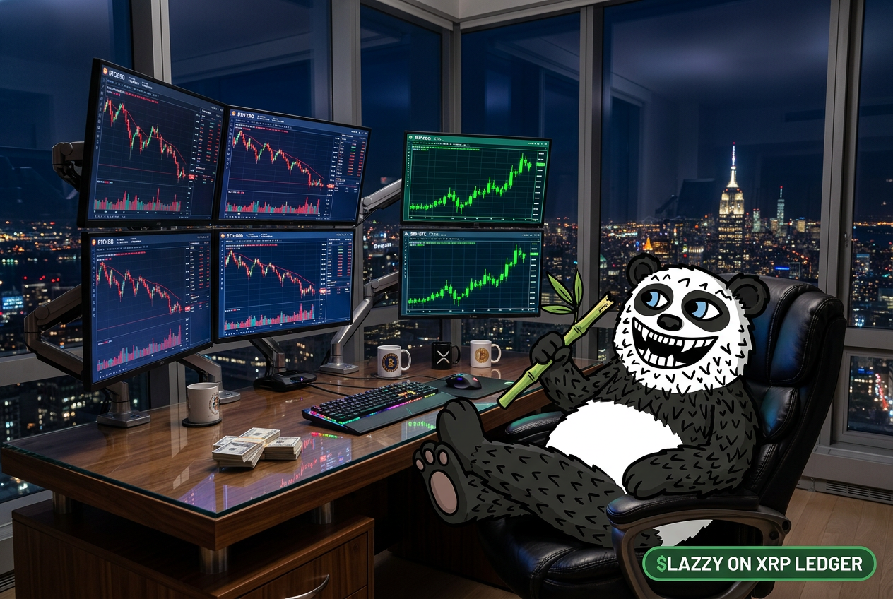 BTC RED. XRP GREEN. ME: FEET UP, BAMBOO OUT.