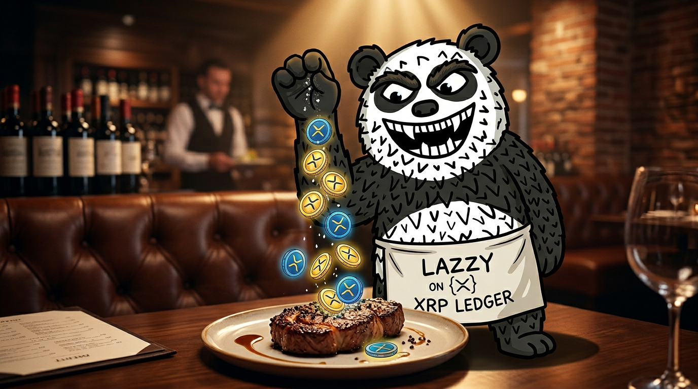 SPRINKLING XRP SEASONING THE STEAK WITH GAINS