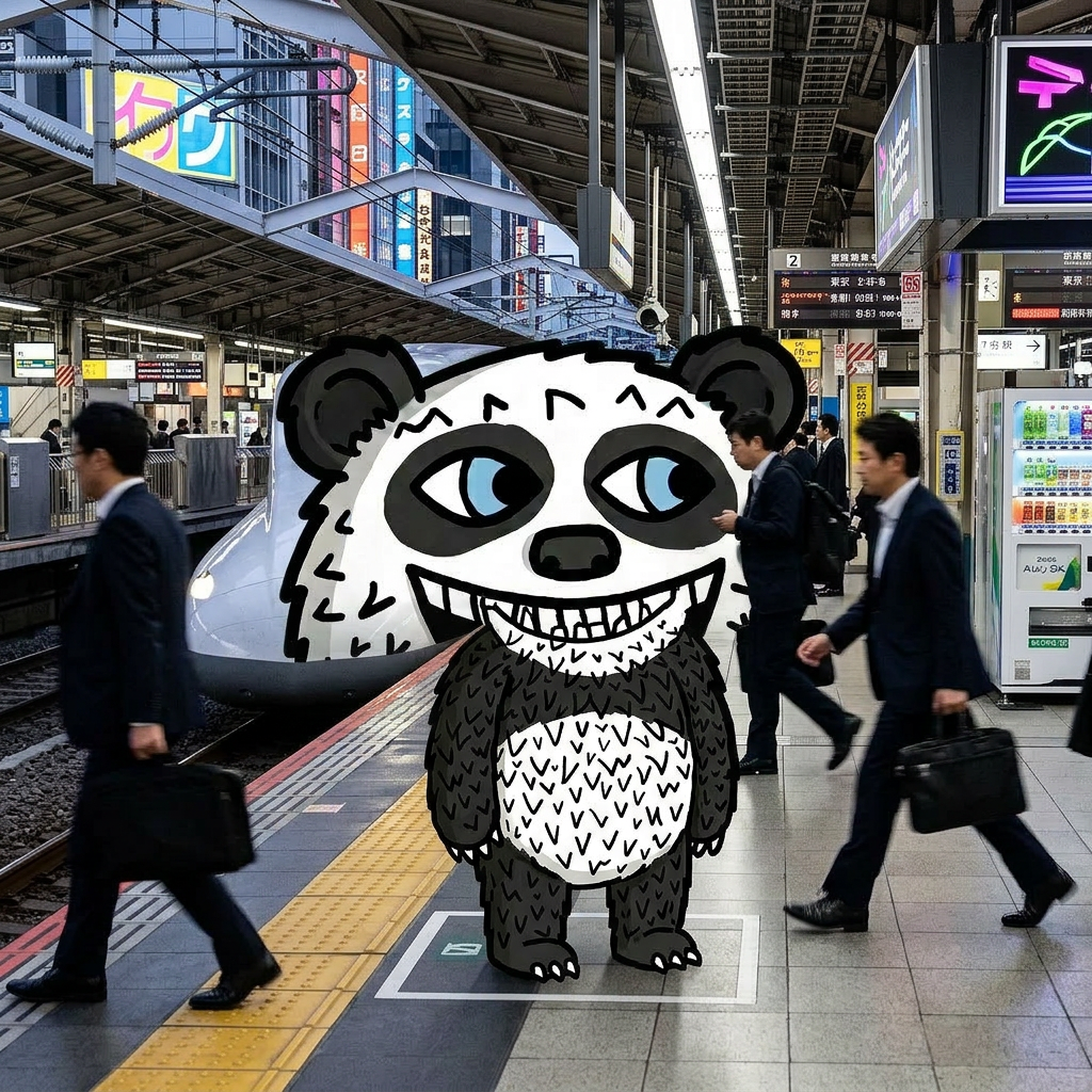 TOKYO PLATFORM 2 BULLET TRAIN. XRP SPEED.