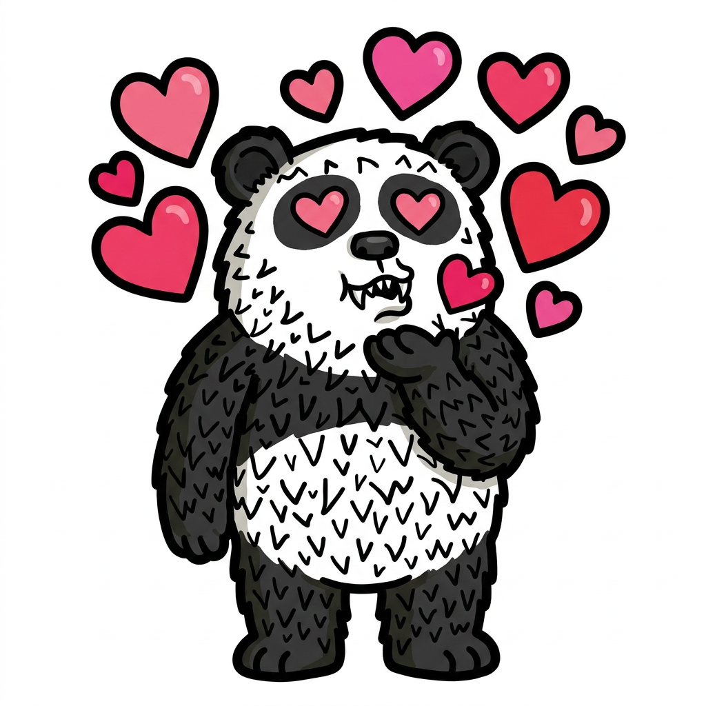 Lazzy Panda WAGMI Bby Telegram sticker