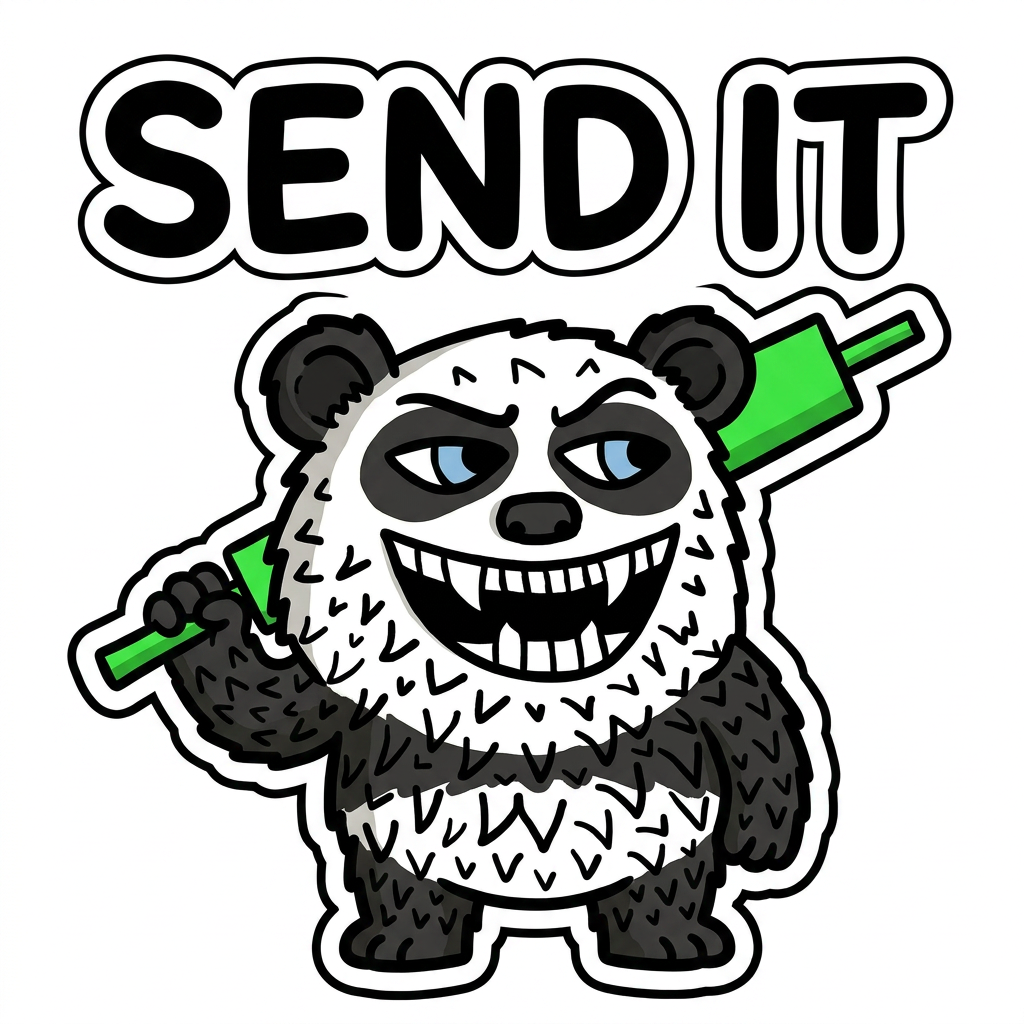 Lazzy Panda Send It Telegram sticker