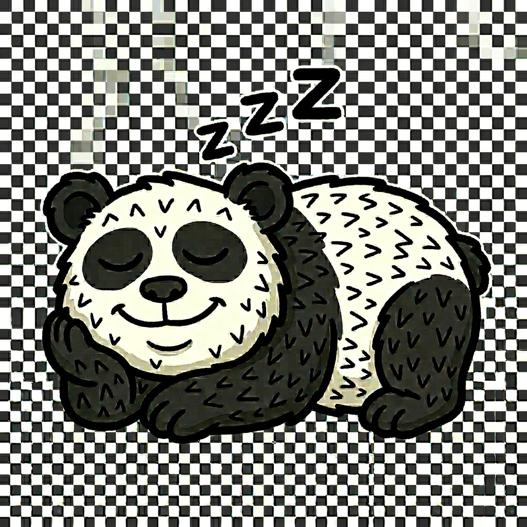 Lazzy Panda Too Lazy Telegram sticker